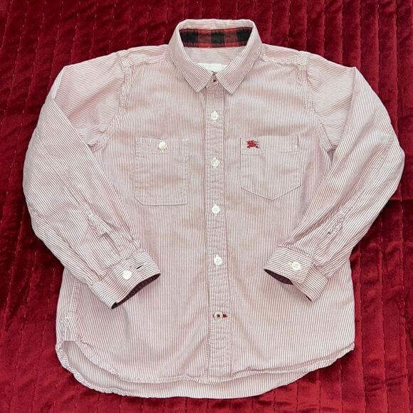 Burberry Cotton Button-down Collared Shirt 2 Pockets unisex 🇬🇧 size 6 y/o - Picture 6 of 17